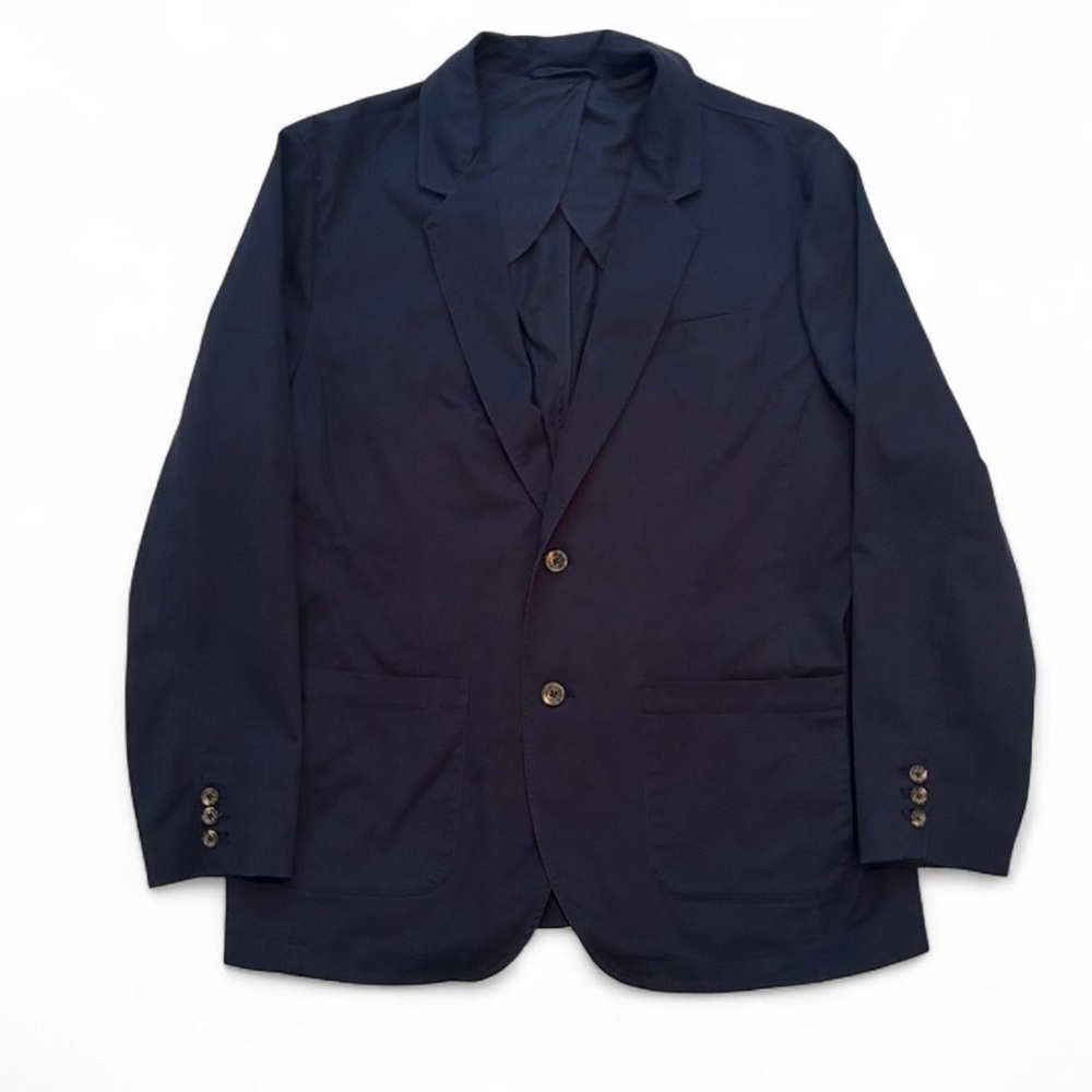 Goodfellow men’s navy stretch business casual cotton sports coat blazer- Size XL